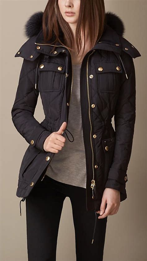 burberry lady jacket|Burberry winter jacket sale.